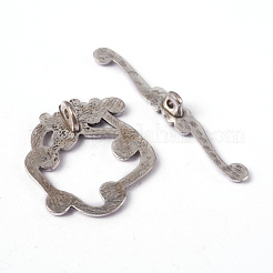 Chiusure toggle di sitle tibetano&nbsp;LF1357Y