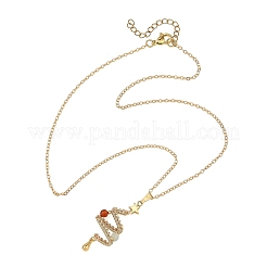 Collier pendentif sapin de Noël en fil de cuivre&nbsp;NJEW-TA00271