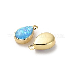 Messinganhänger mit synthetischem Opal&nbsp;KK-A239-02G