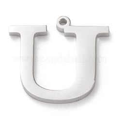 Pendentif lettre en acier inoxydable 304 résistant au ternissement&nbsp;X-STAS-J028-01U