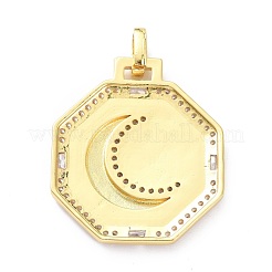 Ottone micro spianare pendenti zirconi&nbsp;ZIRC-P085-38G