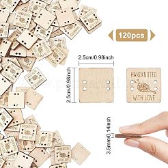 120 étiquette en bois non teint&nbsp;WOOD-FG0001-23