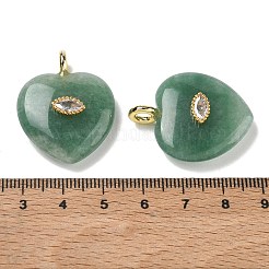Pendentifs en aventurine vert naturel&nbsp;G-P585-03G-15