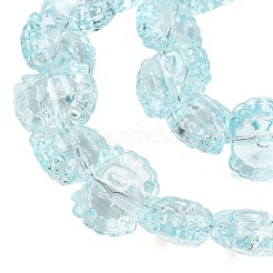 Perles de verre transparentes en filaments&nbsp;GL-CBA17FF-02K