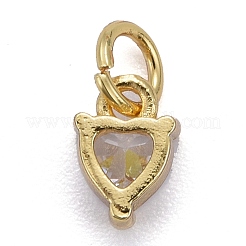 Adornos de latón micropavé de circonia cúbica&nbsp;KK-P192-08-G01