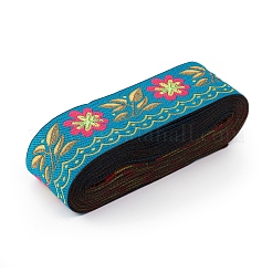 Stickerei Polyester Bänder&nbsp;SRIB-WH0006-85F