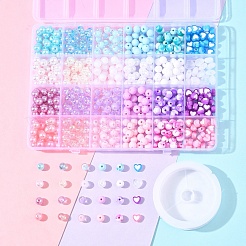 DIY-Kits zur Herstellung von Armbändern aus runden Perlen&nbsp;DIY-FS0008-80