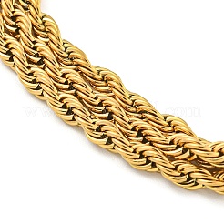 304 Edelstahl 3-Strang Seilkettenarmbänder für Damen&nbsp;BJEW-G707-02G