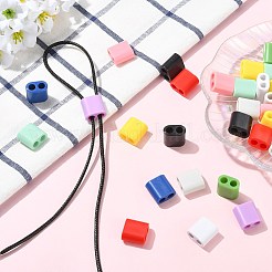 40 Stück 10 Farben ABS-Kunststoff-Dia-Charms&nbsp;MACR-CJ0002-47