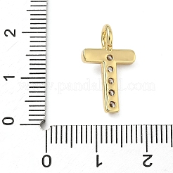 Messing micro pave klare zirkonia anhänger&nbsp;KK-I476-01G-T