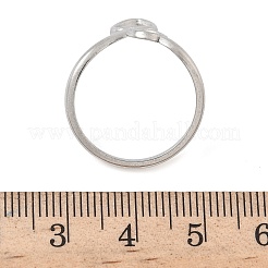 Anelli polsini aperti in acciaio inossidabile 304 per donna&nbsp;RJEW-A079-05B-P