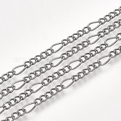 Fabrication de collier de chaîne figaro en fer recouvert de laiton&nbsp;MAK-T006-03B