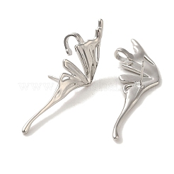 Orecchini a bottone in ottone a goccia&nbsp;EJEW-R162-11P