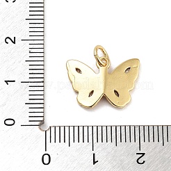Anhänger aus Messing mit Gestellbeschichtung aus klarem Kubisch Zirkonia&nbsp;KK-Z064-04G