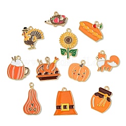 50 pendentif en alliage émaillé pour Thanksgiving&nbsp;FIND-CJ0003-45