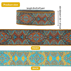 Rubans polycoton brodés style ethnique 5m&nbsp;OCOR-FG0001-42B