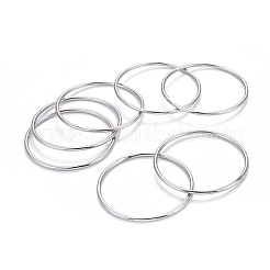 7 Stück schlichte Armreif-Sets aus 201 Edelstahl für Damen&nbsp;BJEW-L664-022C-P02