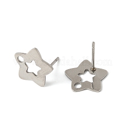16 pièce de 4 styles de boucles d'oreilles à tige en acier inoxydable 304&nbsp;STAS-FS0001-85P