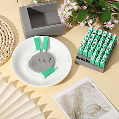 Kunststoff-Tonstempel-Sets mit Großbuchstaben&nbsp;DIY-WH0591-269B