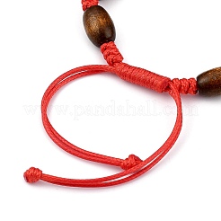 Verstellbare koreanische gewachste Polyesterschnur Kid geflochtene Perlen Armbänder&nbsp;BJEW-JB05437