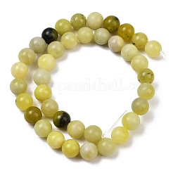 Natürliche Zitronen Jade Perlen Stränge&nbsp;G-F591-27-6mm