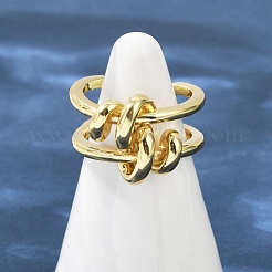 Verstellbare Manschettenringe aus Messing für Damen&nbsp;RJEW-C129-03G