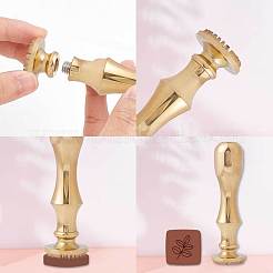 Siegelstempel-Set aus Messing und Ton&nbsp;DIY-WH0576-003