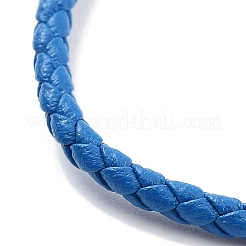 Geflochtene runde Kunstlederarmbänder herstellen&nbsp;BJEW-H610-03G