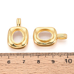 925 rechteckiger Rohling aus Sterlingsilber für Anhänger mit Cabochon-Fassung&nbsp;STER-T008-86G