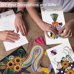 Blumen-/Vogelmuster Karton DIY Papier Quilling Werkzeuge Zeichnungen Musterkarten&nbsp;DIY-GA0006-36