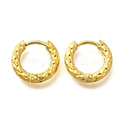 Orecchini a cerchio in acciaio inossidabile 304 per donna&nbsp;EJEW-M068-12C-G