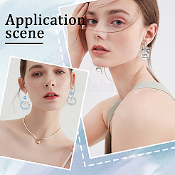20pcs accessoires de boucle d'oreille en laiton&nbsp;KK-SC0004-81P