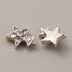 Cabochons étoiles strass en alliage de zinc&nbsp;FIND-WH0150-84P