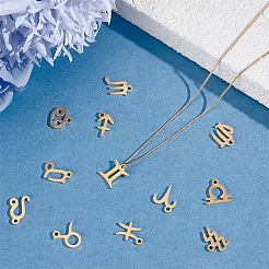 24 pz 2 set di ciondoli in acciaio inossidabile 304 con placcatura ionica (IP)&nbsp;STAS-ME0003-56