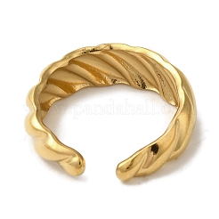 Anelli polsini aperti in acciaio inossidabile 304 con placcatura ionica (ip) per donna&nbsp;X-RJEW-Z053-09G