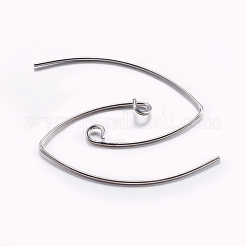 Ganci di orecchini in ottone&nbsp;KK-K197-60