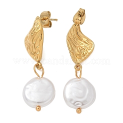 Boucles d'oreilles pendantes en acier inoxydable 304&nbsp;EJEW-L287-068G