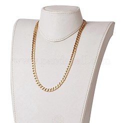 Herren PVD-Vakuumbeschichtung 304 Edelstahl kubanische Ketten Armbänder und Halsketten Schmuck-Sets&nbsp;SJEW-JS01157