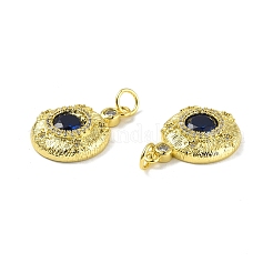 Pendenti in zirconi cubici trasparenti in micro pavè di ottone&nbsp;KK-E068-VF326