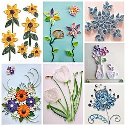 6 Farben quilling Papierstreifen&nbsp;DIY-J001-5mm-39cm-A04