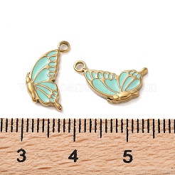 304 Edelstahl mit Emaille-Anhängern&nbsp;STAS-L022-400G-01