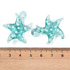 Colgantes artesanales de lampwork&nbsp;LAMP-C015-02C