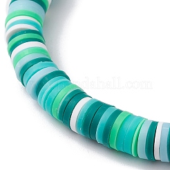 12 Stück 12-farbiges Polymer-Ton-Heishi-Surfer-Stretch-Armband-Set&nbsp;BJEW-JB10011