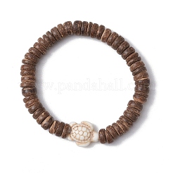 12 Stück Stretch-Armband-Set aus gefärbten synthetischen und natürlichen Edelsteinen und natürlichen Holzperlen für Damen und Herren&nbsp;BJEW-JB11563