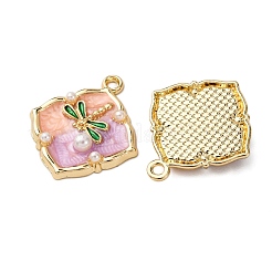 Pendentifs en émail en alliage doré&nbsp;ENAM-B028-02KCG-01