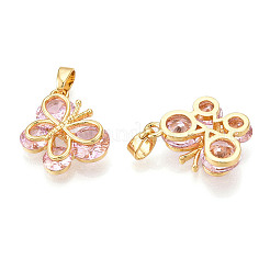 Colgante micropavé cubic zirconia de latón&nbsp;KK-N254-228G