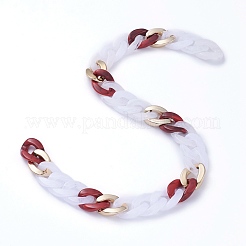 Cadenas de bordillo de plástico ccb hechas a mano&nbsp;AJEW-JB00680-02