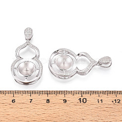 925 Sterlingsilber-Anhänger mit Mikropavé und Zirkonia&nbsp;STER-N016-50P