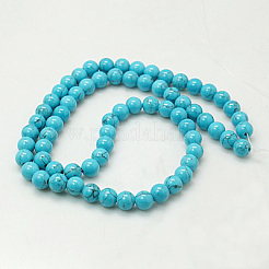 Chapelets de perles rondes en jade de Mashan naturelle&nbsp;G-D263-4mm-XS33