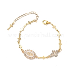Bracelets à maillons latéraux en laiton&nbsp;BJEW-JB13257